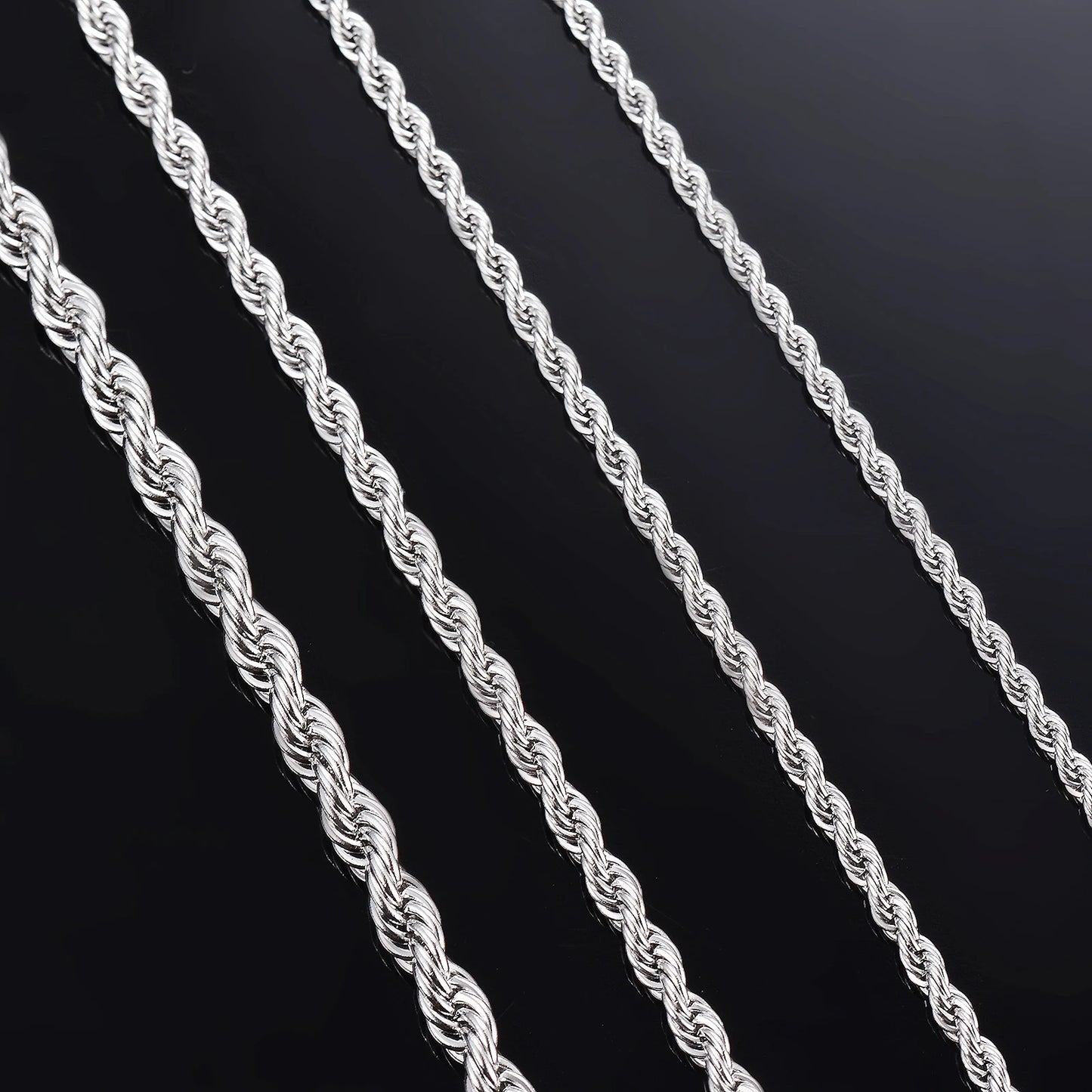 Rope chain Zilver