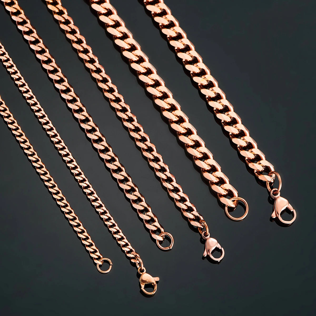 Cuban Links Rose Gold