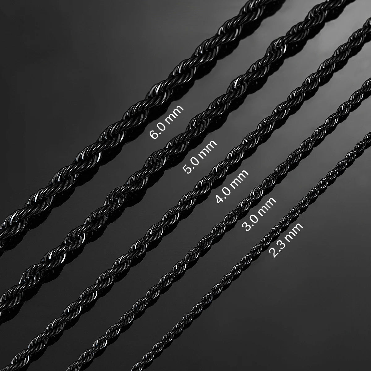 Rope Chain Zwart