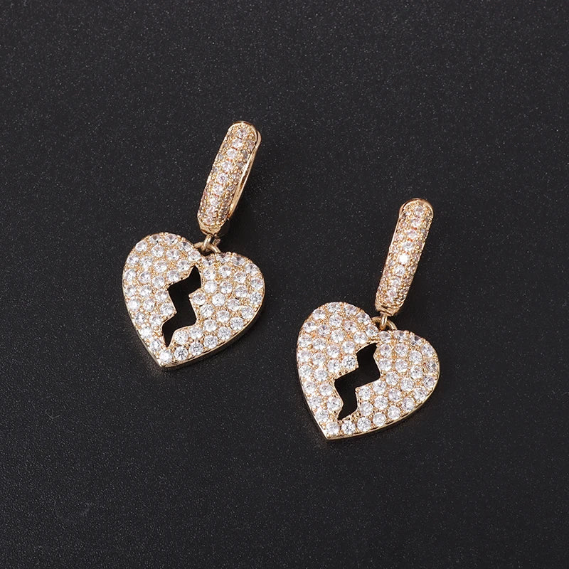 Broken Heart Earrings
