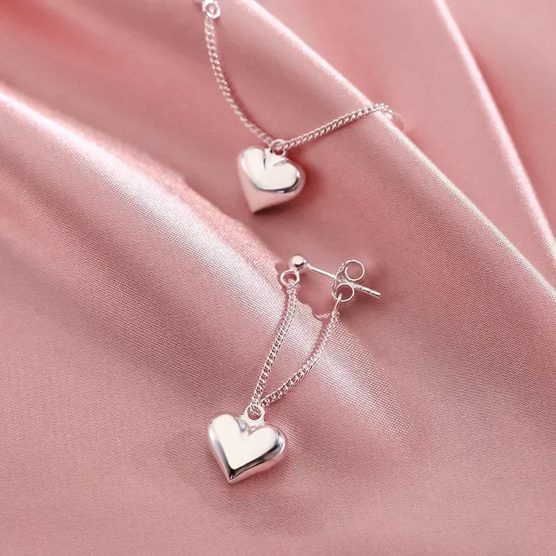 Heart Chain Earring