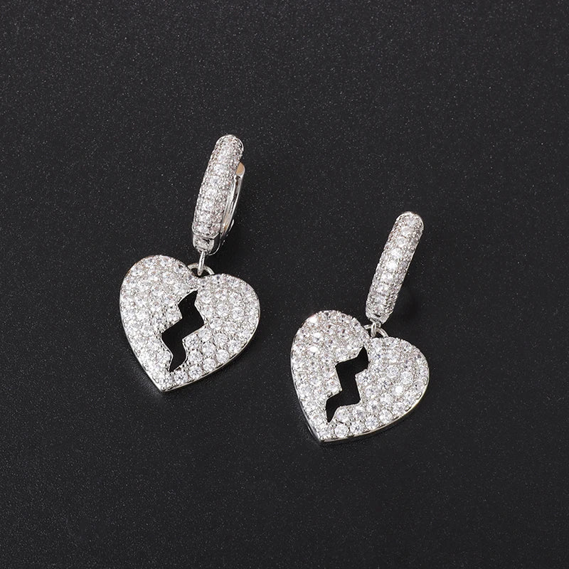 Broken Heart Earrings