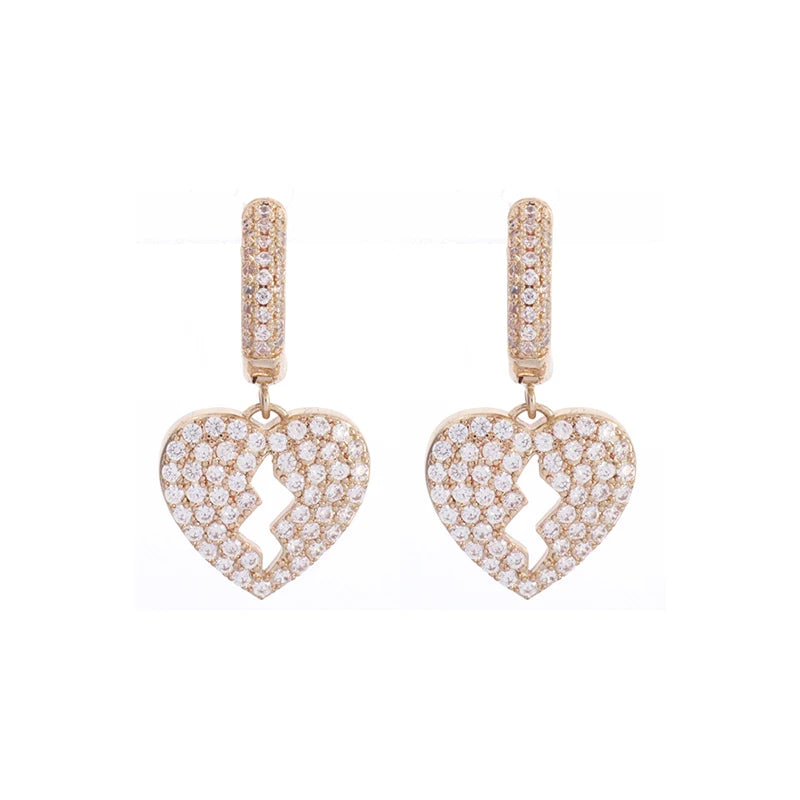 Broken Heart Earrings