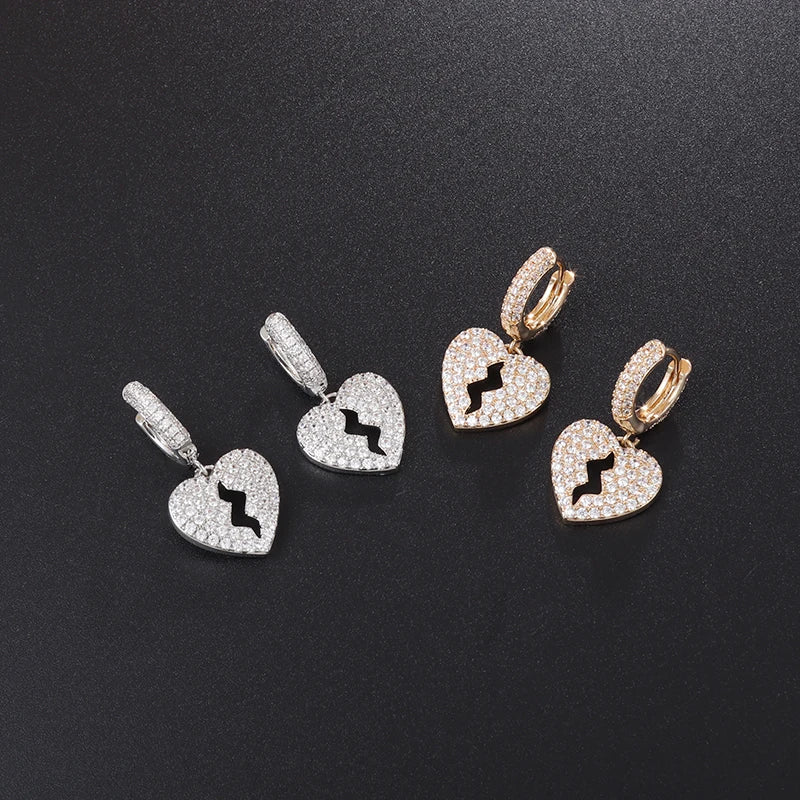 Broken Heart Earrings