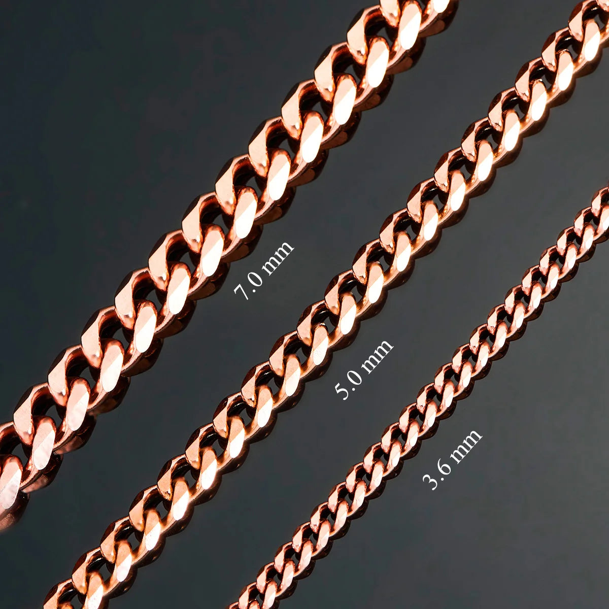 Cuban Links Rose Gold