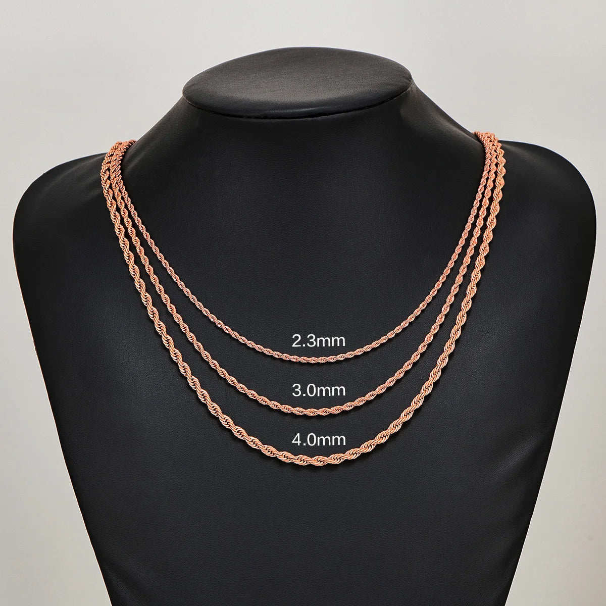 Rope Chain Rose Gold