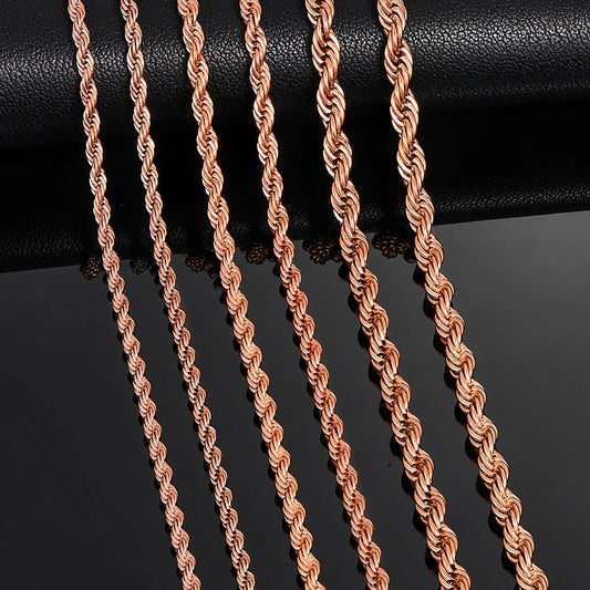 Rope Chain Rose Gold