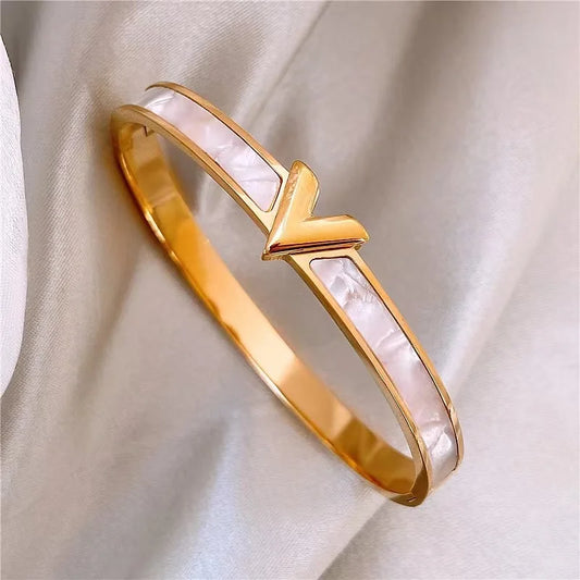 Letter V Bangle
